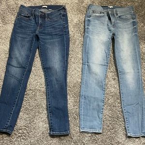 Lot of 2 J Crew petite jeans, barely worn.
